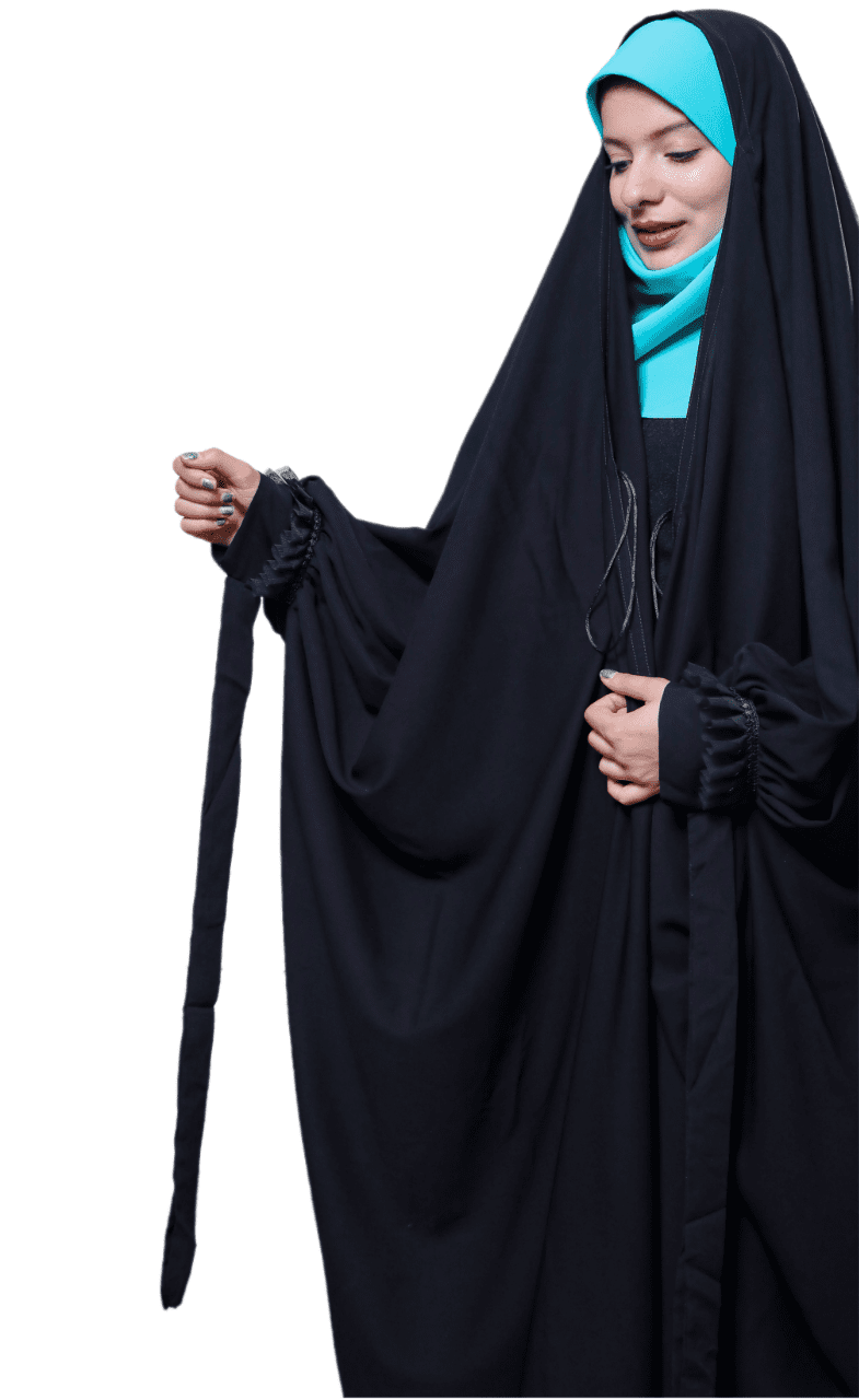 چادر مشکی مدل ترنم طرح گیپور