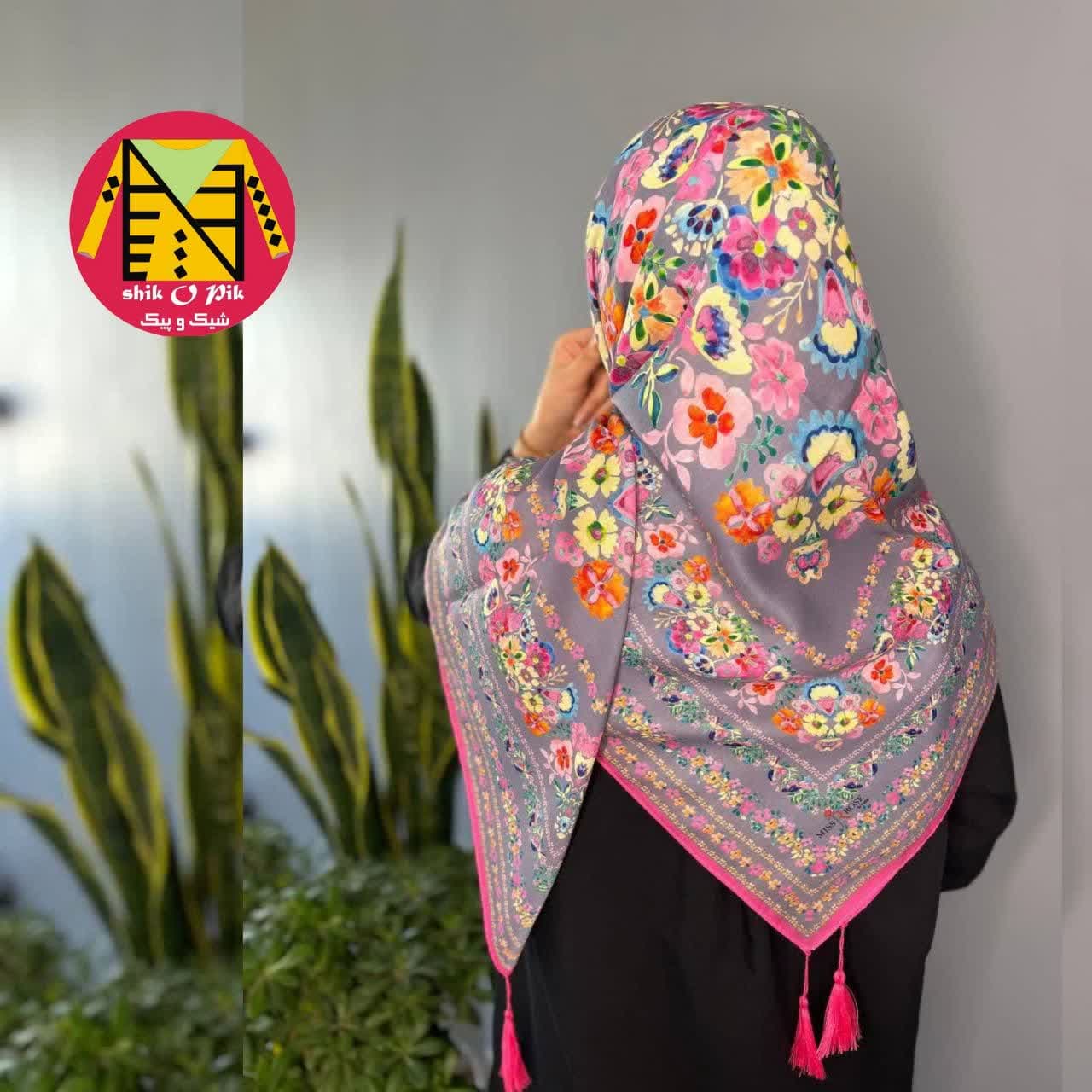 روسری سوپر نخ قواره 120 درجه 1 - کد شماره 8