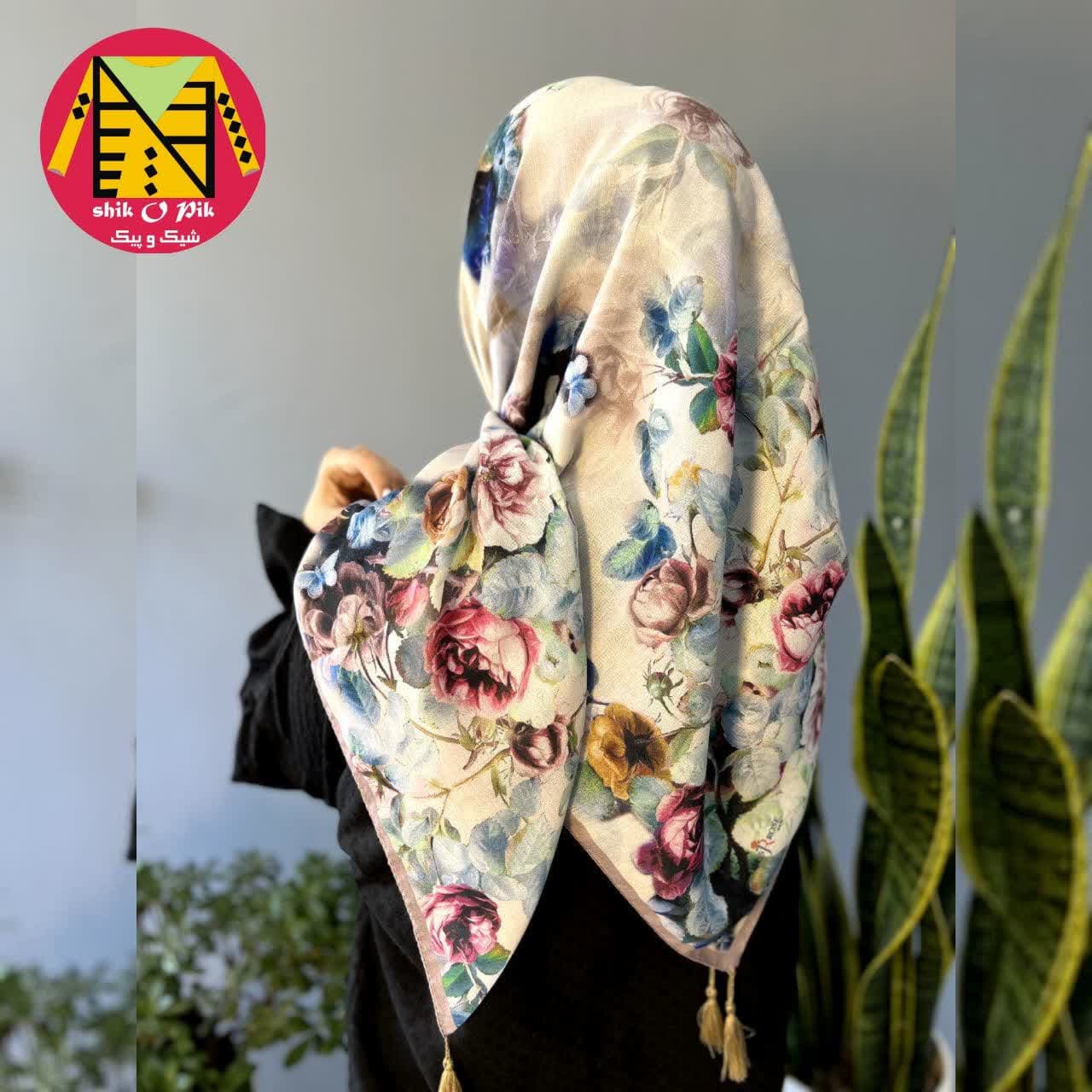 روسری سوپر نخ قواره 120 درجه 1 - کد شماره 7
