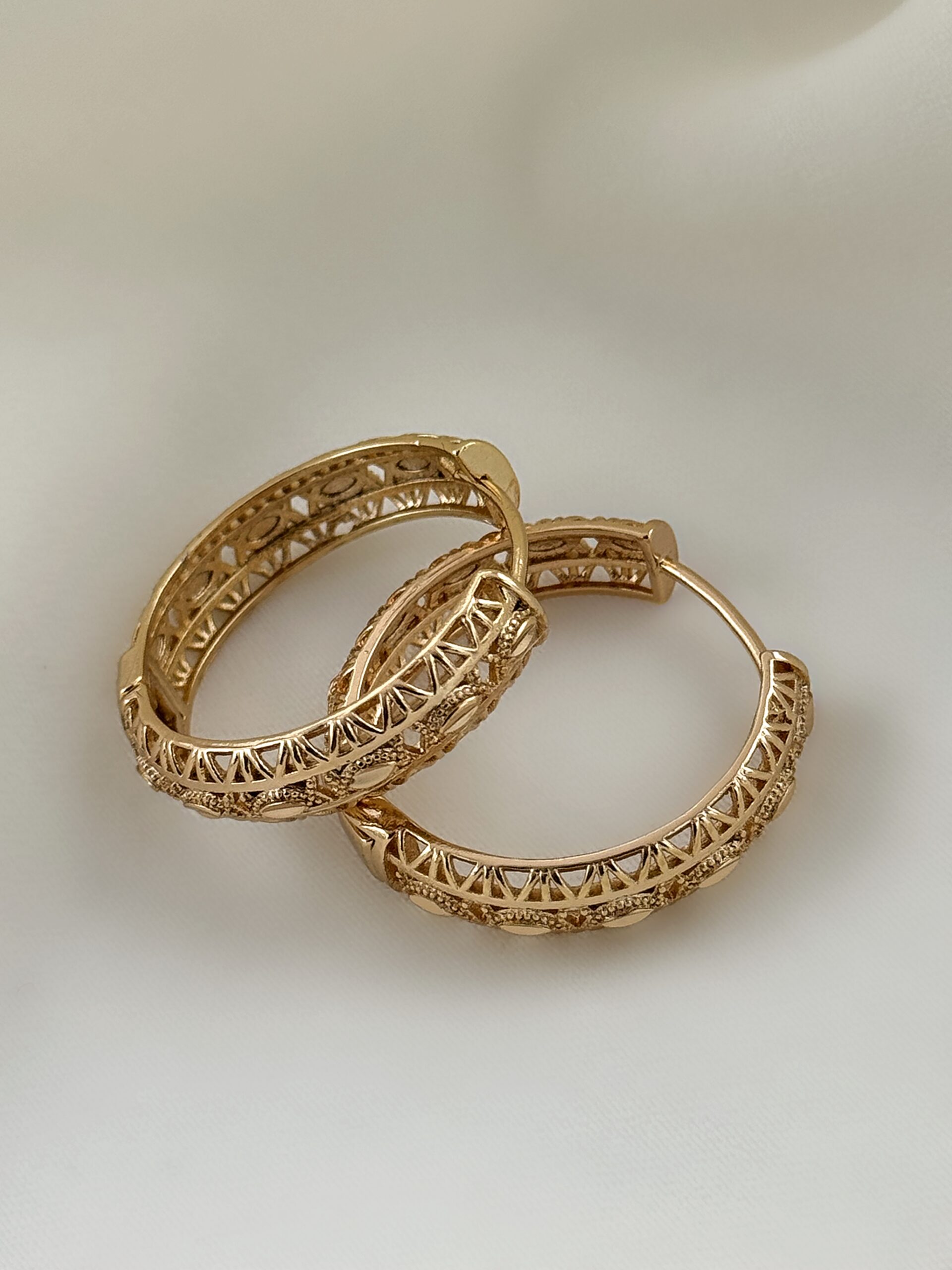 گوشواره حلقه ای تراش ژوپینگ