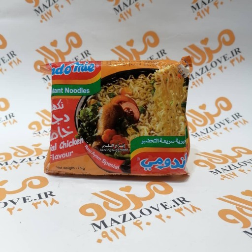 نودل اندومی با روغن طعم مرغ تند