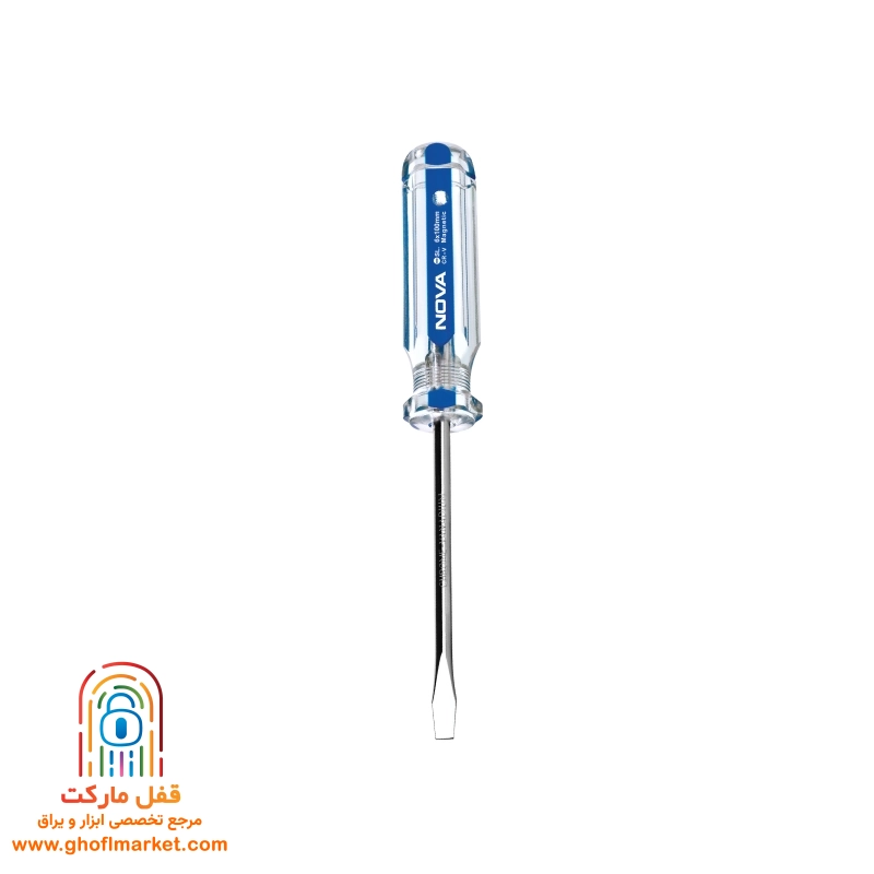 پیچ گوشتی دوسو 150×5 دسته کریستالی نووا مدل NTS-1118